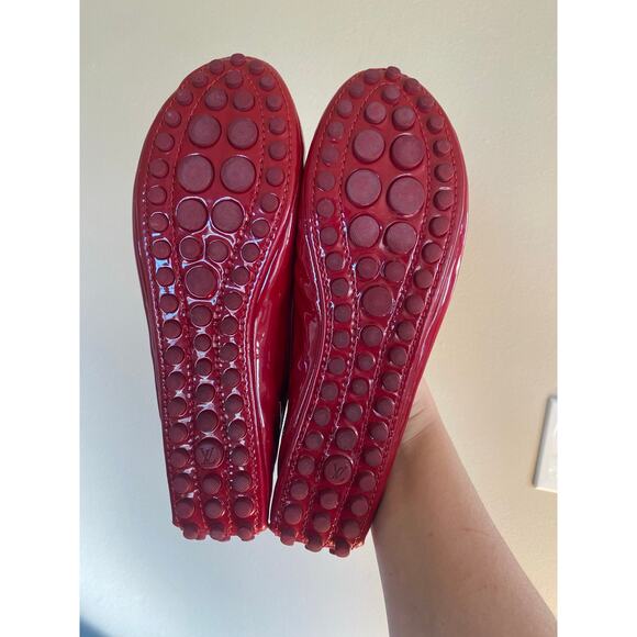 Louis Vuitton Red Patent Flats 38.5/8.5 US - Picture 7 of 10